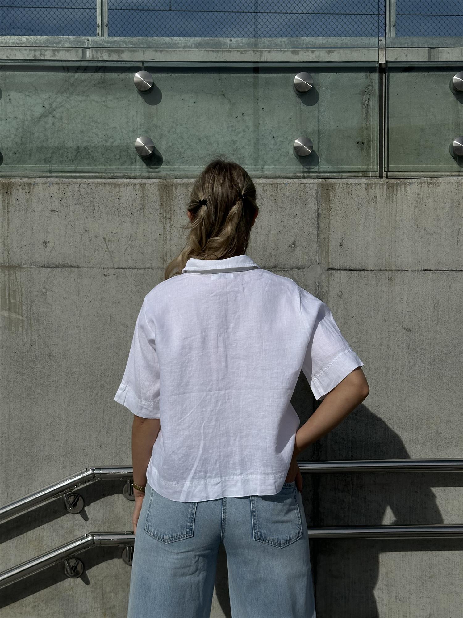 Pernille Linen Shirt White