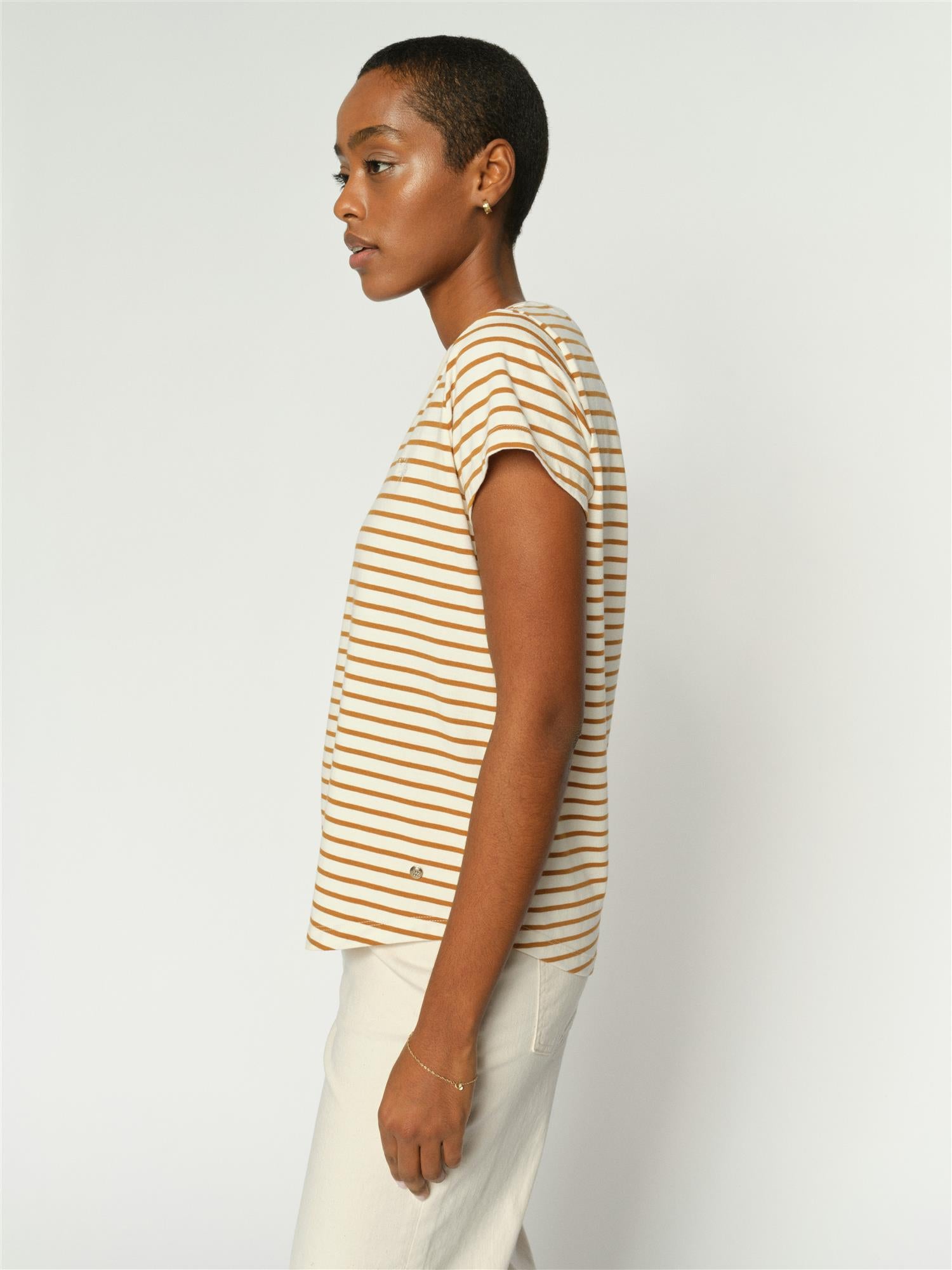 Mmkala V-Ssstripe Tee Petrified Oak