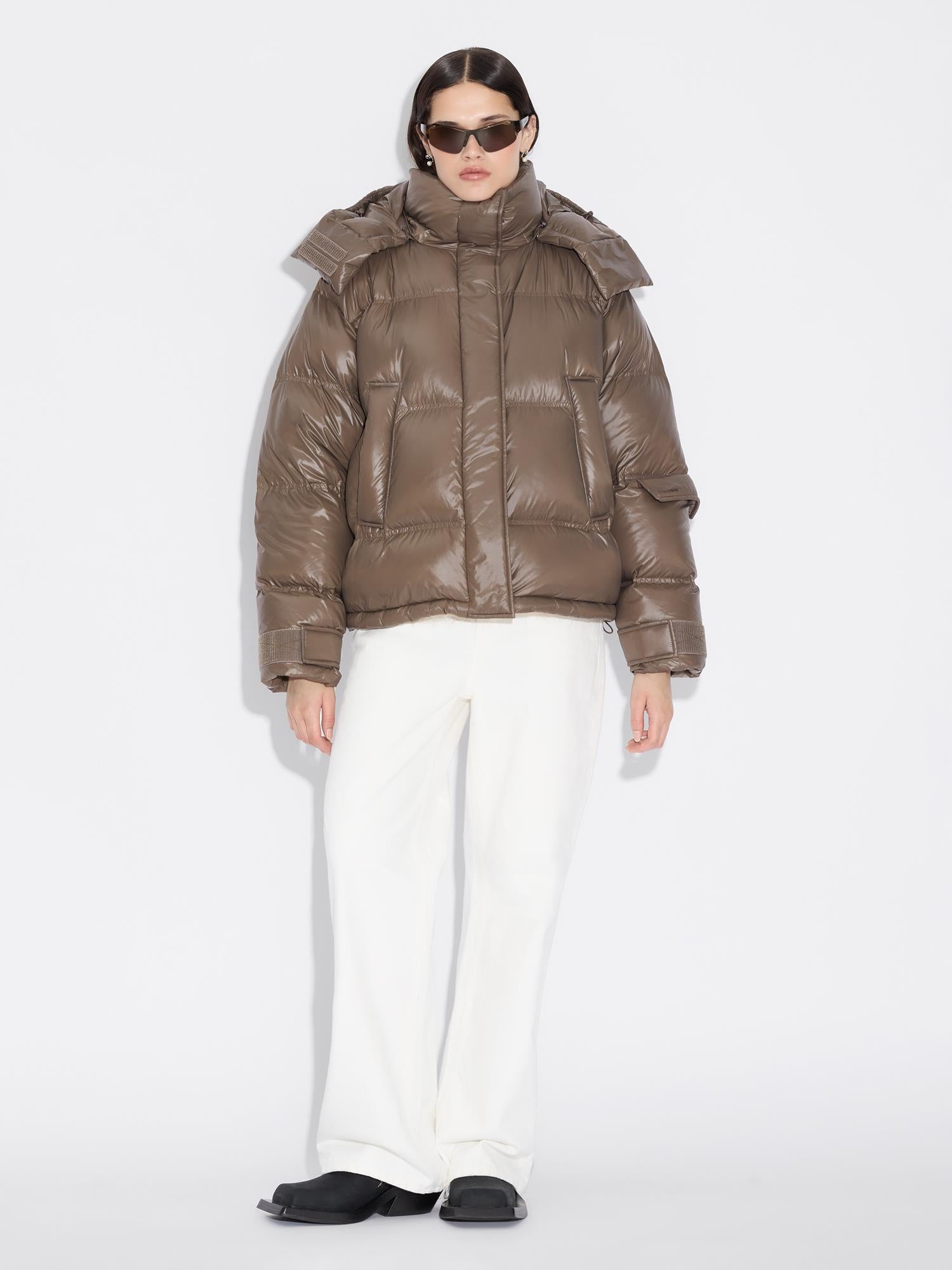 Steilia Short Down Jacket Brown