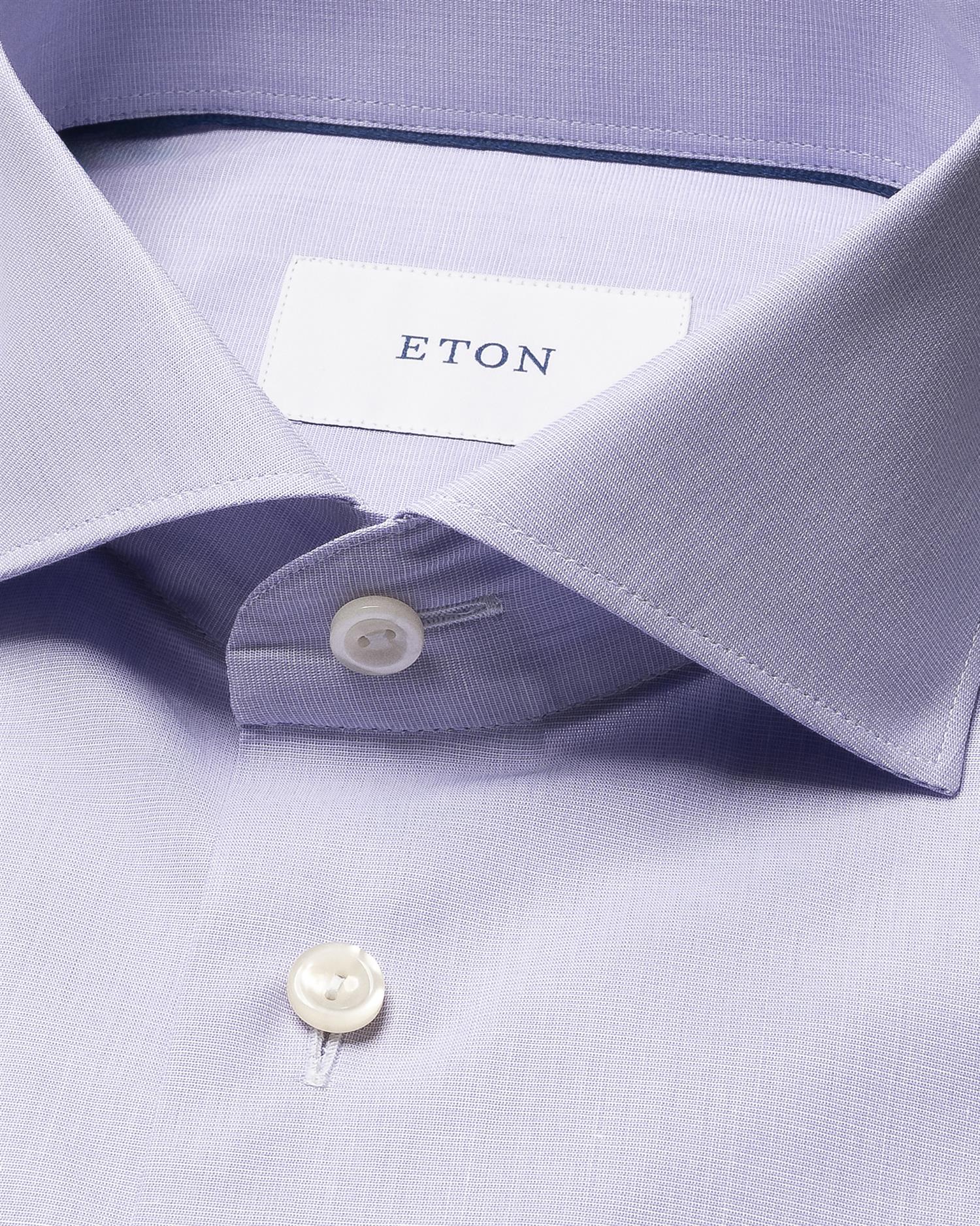 Light purple End on End Breeze Poplin Shirt Slimfit