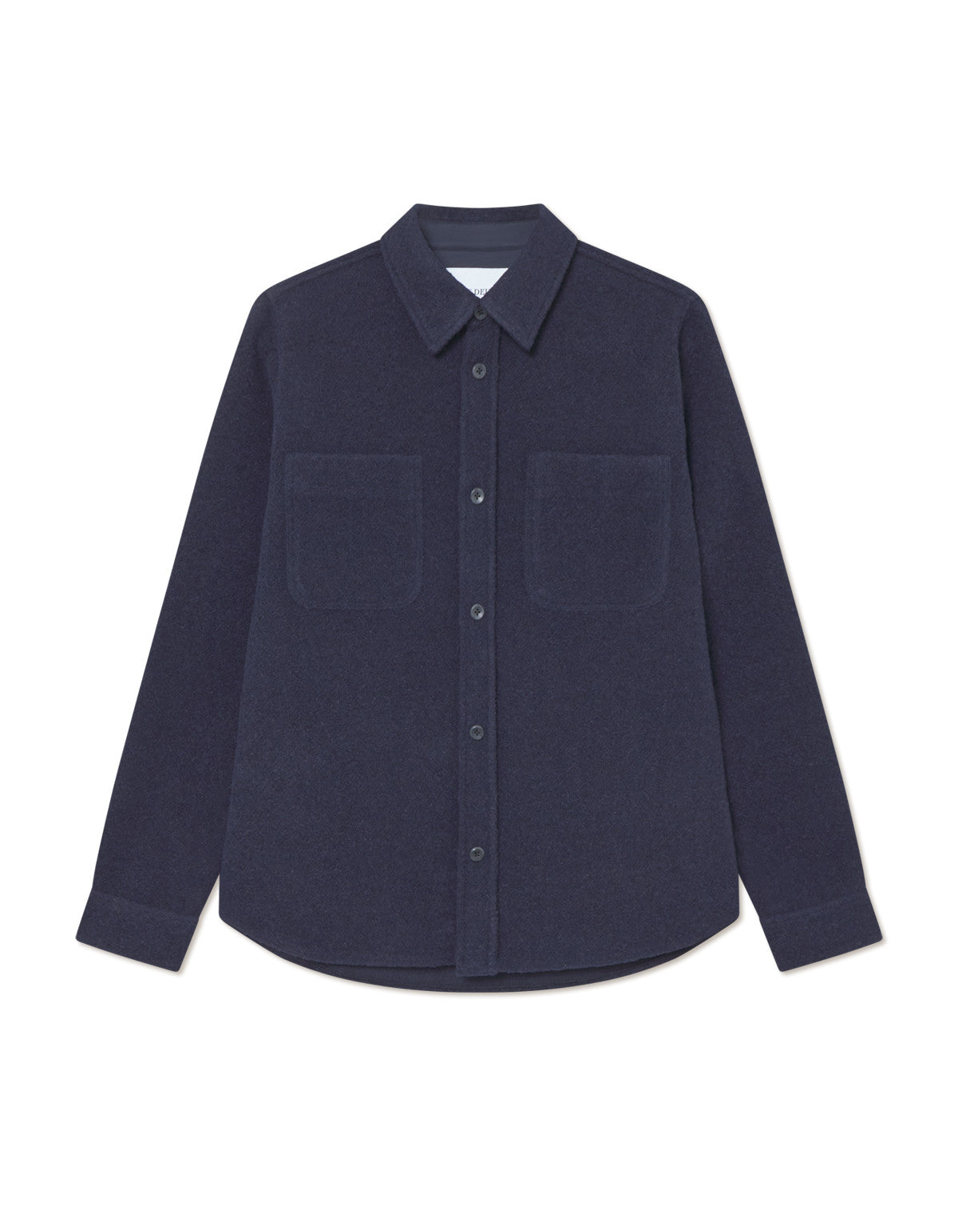 Lennon Bouclé Overshirt Dark Navy