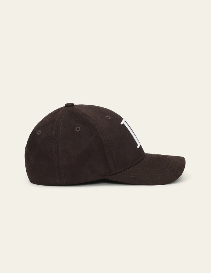 Encore Suede Baseball Cap Turkish Coffee Brown