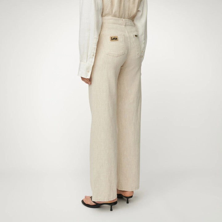 Culotte Mid Rise Wide Fit Ecru