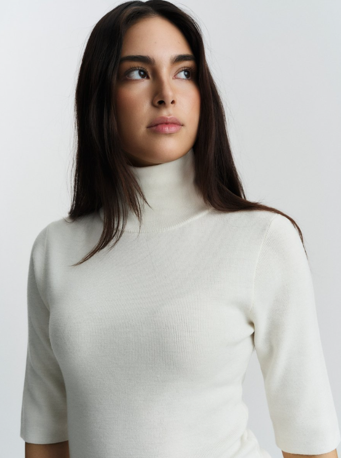 Melly Merino Tee White