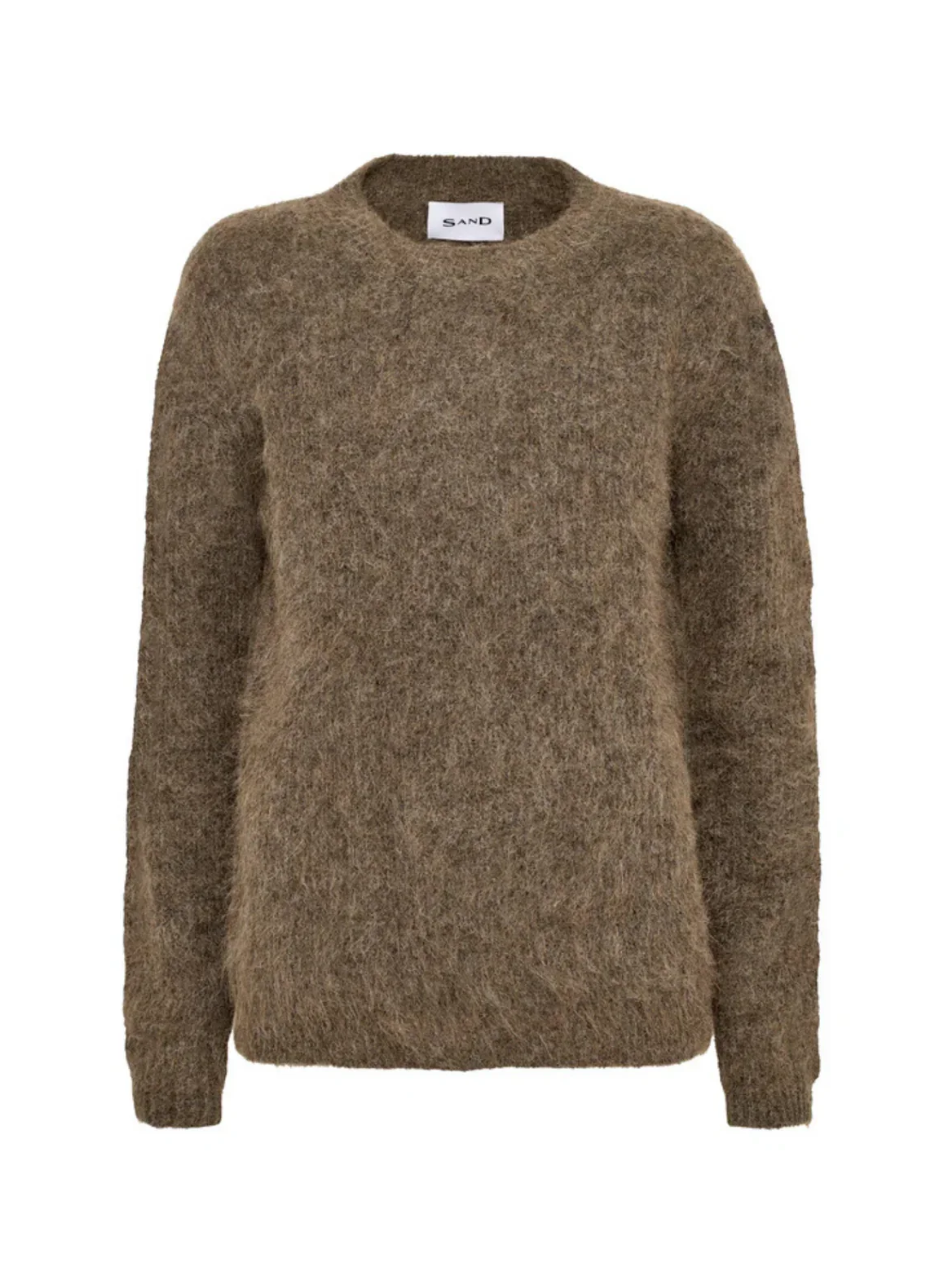 5656 Delmy LS Sweater Brown