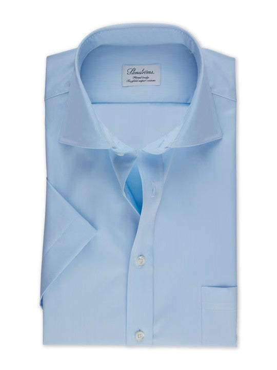 Light blue Twill Shirt, Short Sleeves