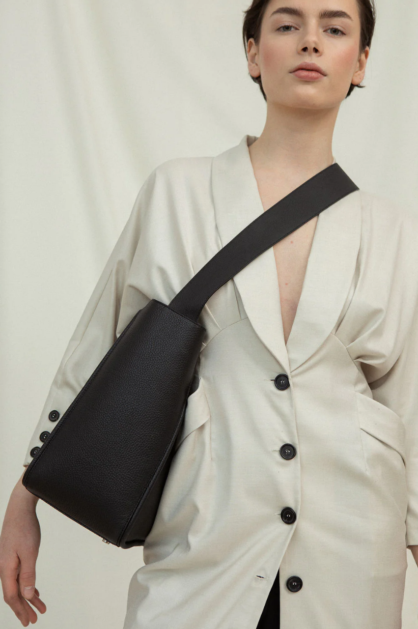 Masago Umber Suede Tote Bag