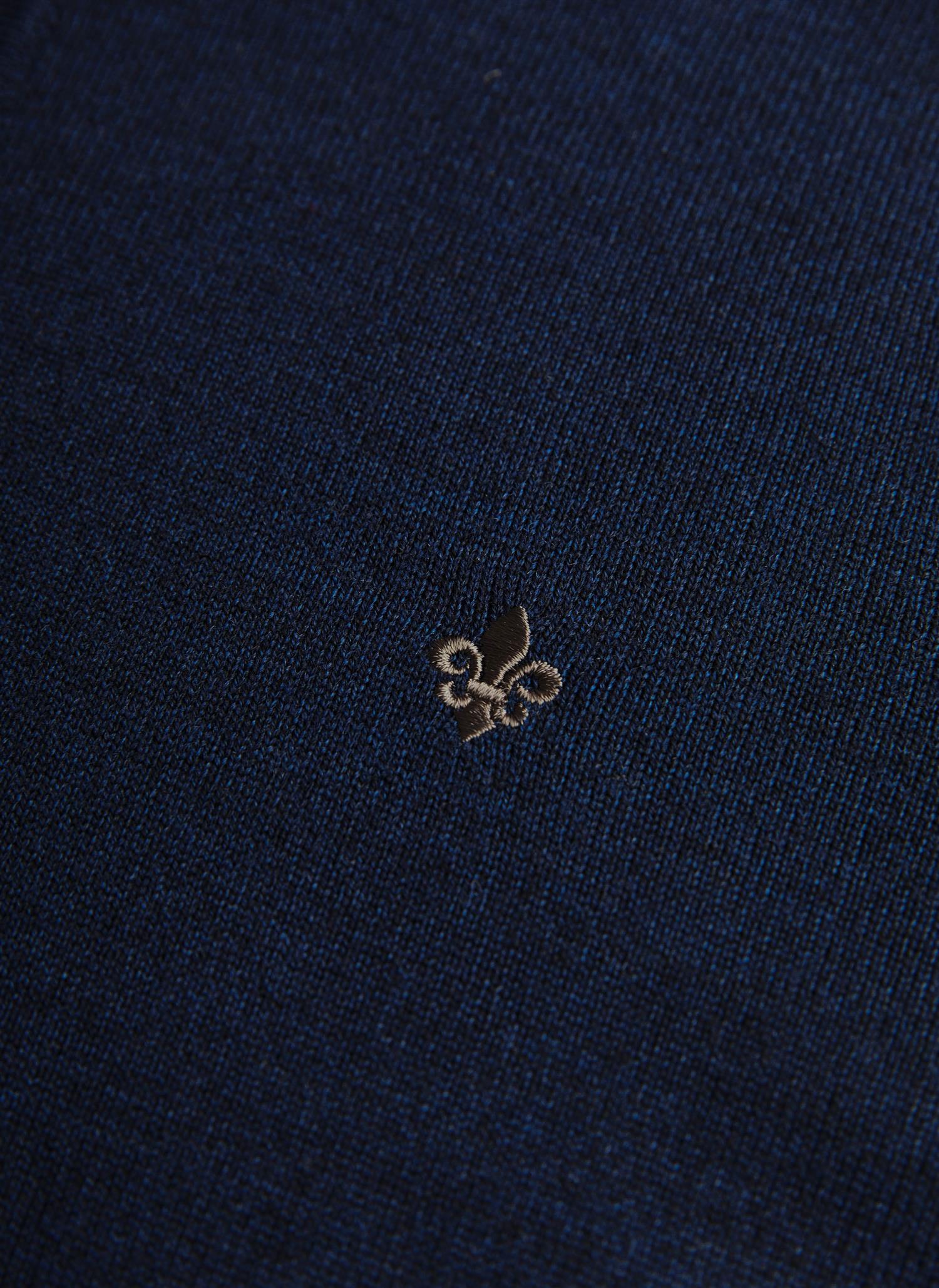 Merino John Zip AW26 Blue 58