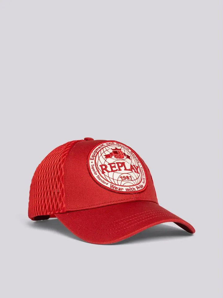 Cap With Maxi Patch Scarlet Sage