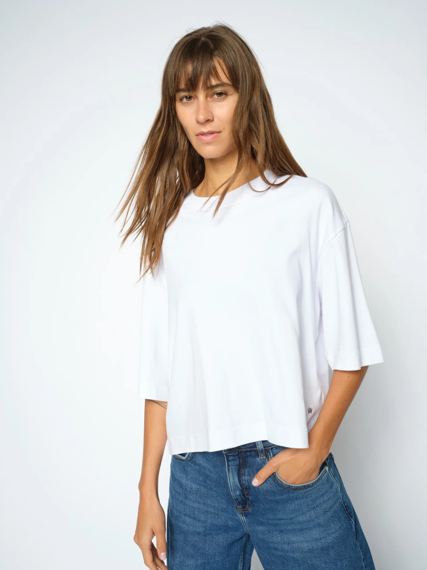 Mmnatalie O-Ssboxy Tee White