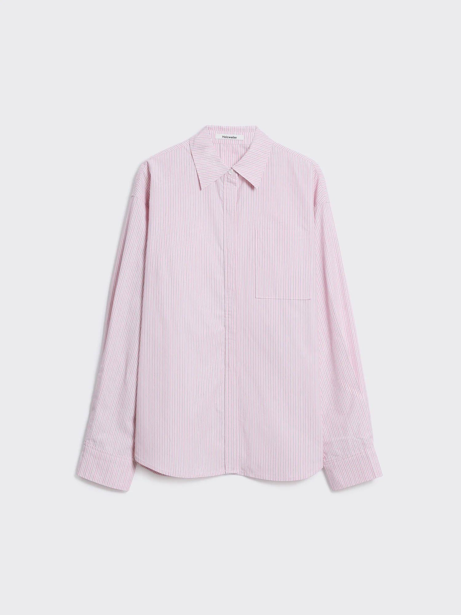 Loose Stripe Shirt Pink Mix