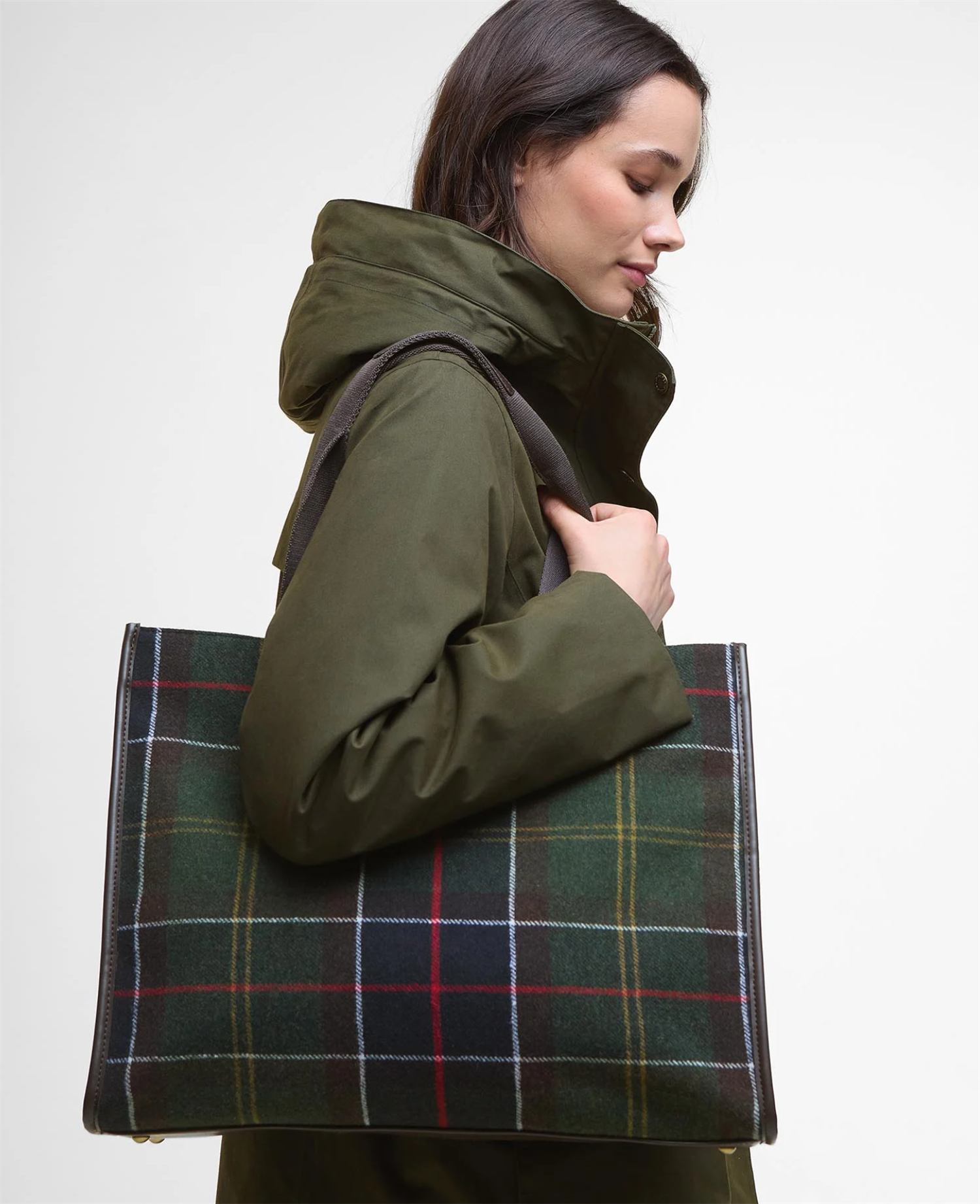 Turnberry Tartan Tote Bag Olive