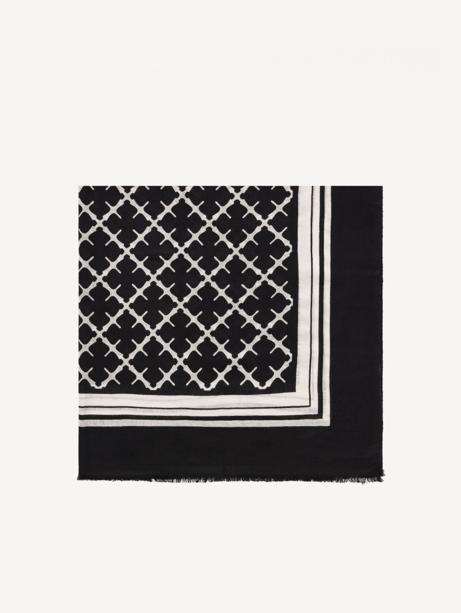 CORNELIS Wool Scarf - Black