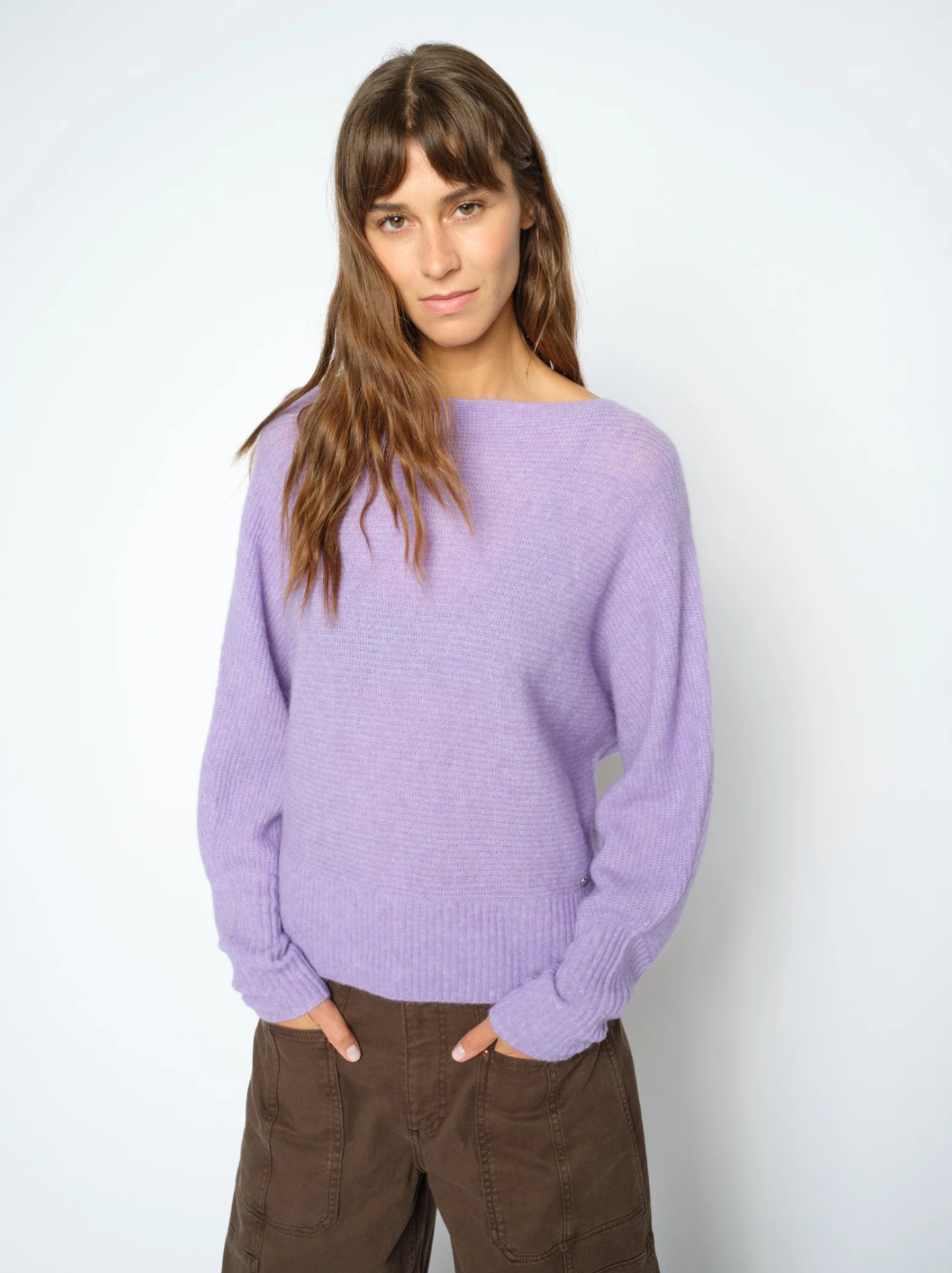 Mmthora Boatneck Knit Violet Tulip