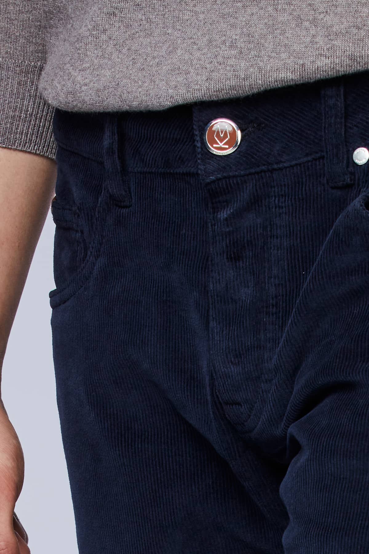 5 PKT Velvy Cord Stretch Navy