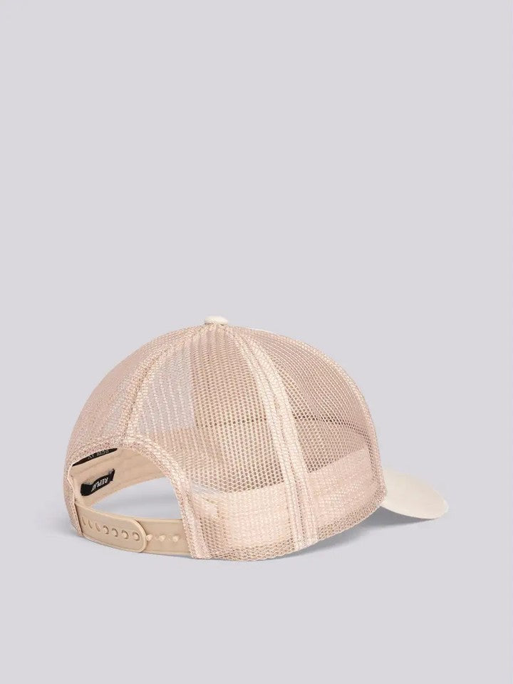 Cap With Embroidered Logo White Smoke