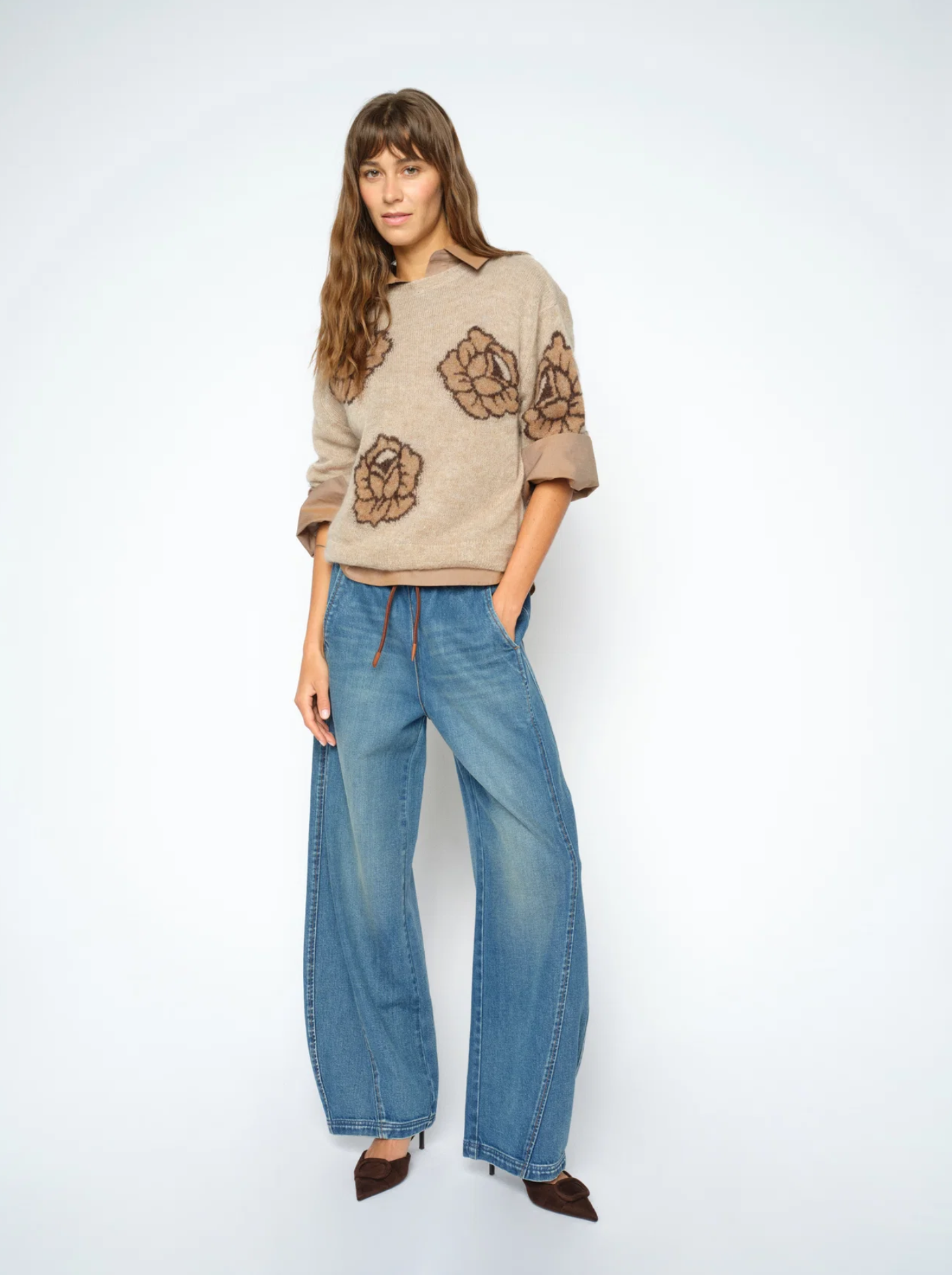 Mmdrea Popli Knit Doeskin