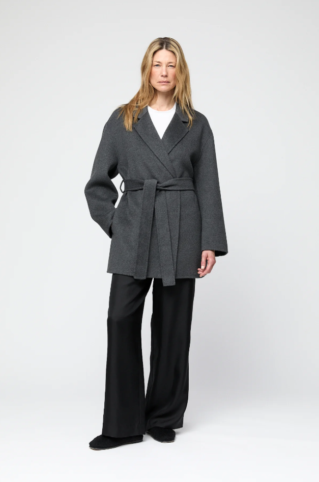 Double Wrap Jacket Jet Black
