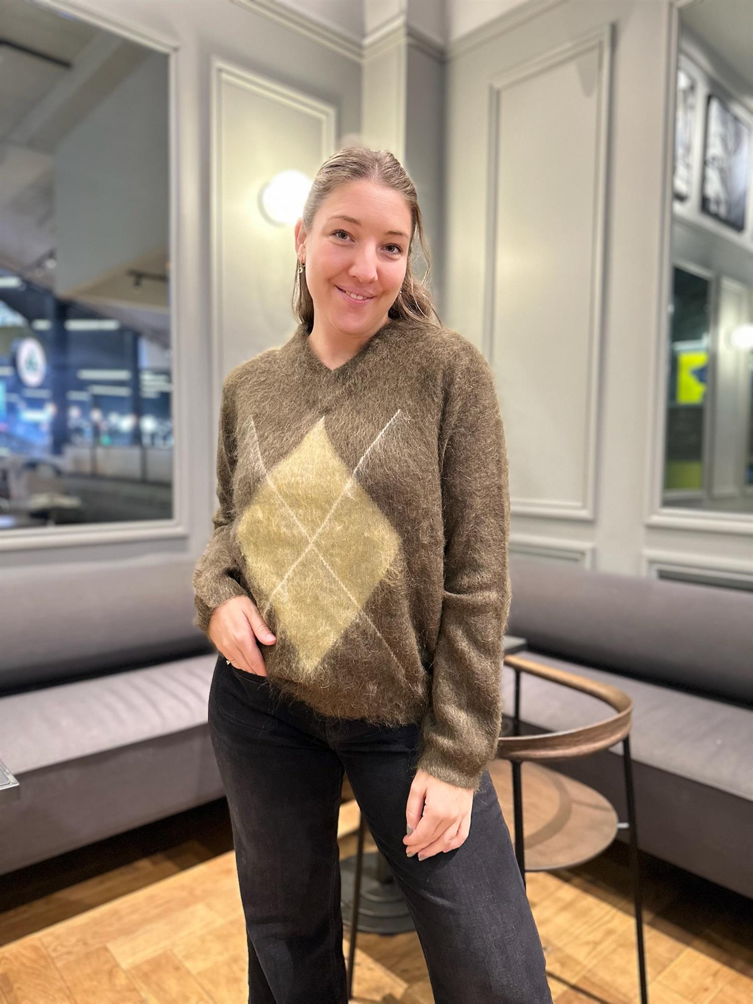 Nora Mohair Pullover Army