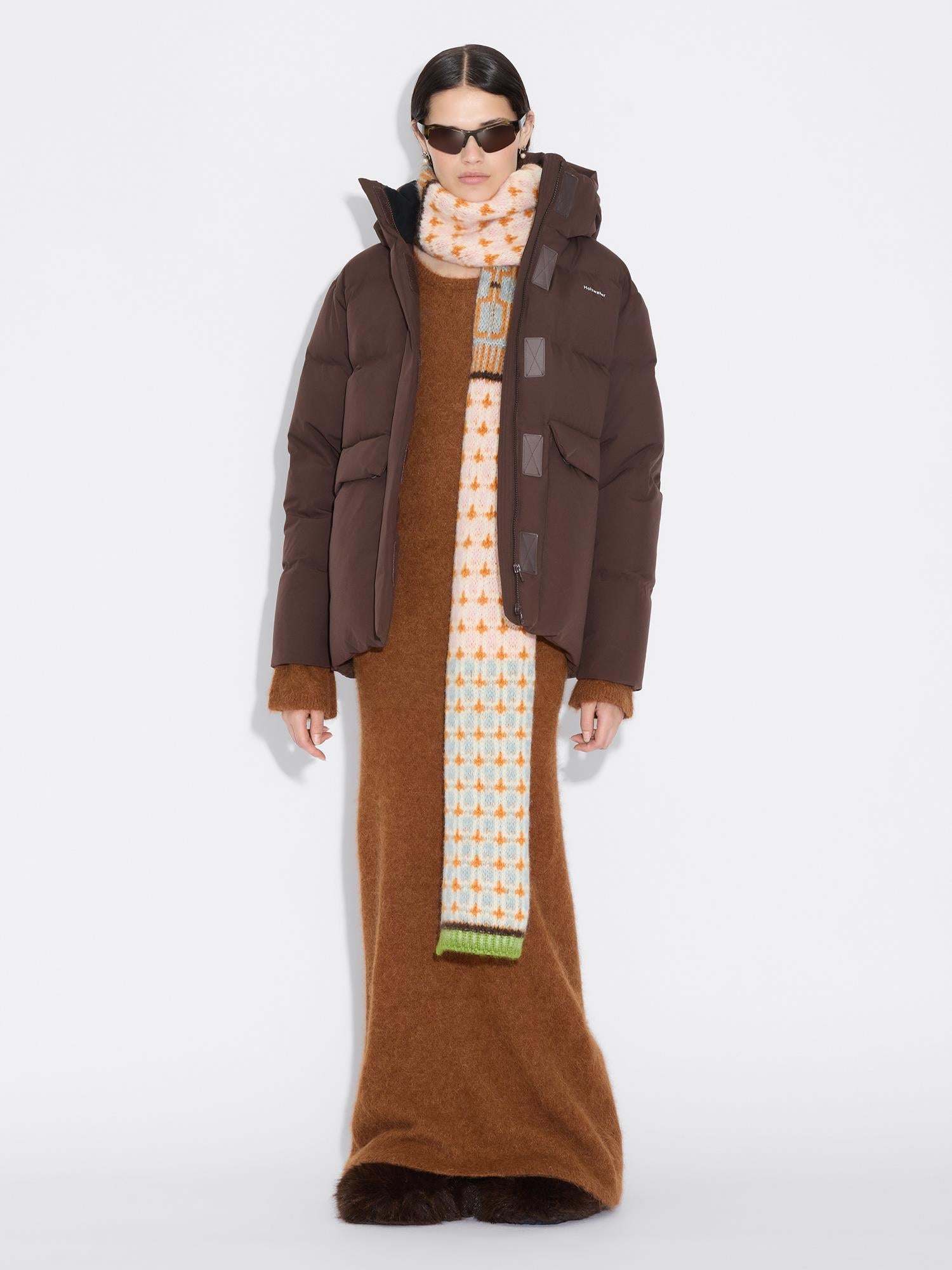 Norwegian Wool Scarf Blue Mix