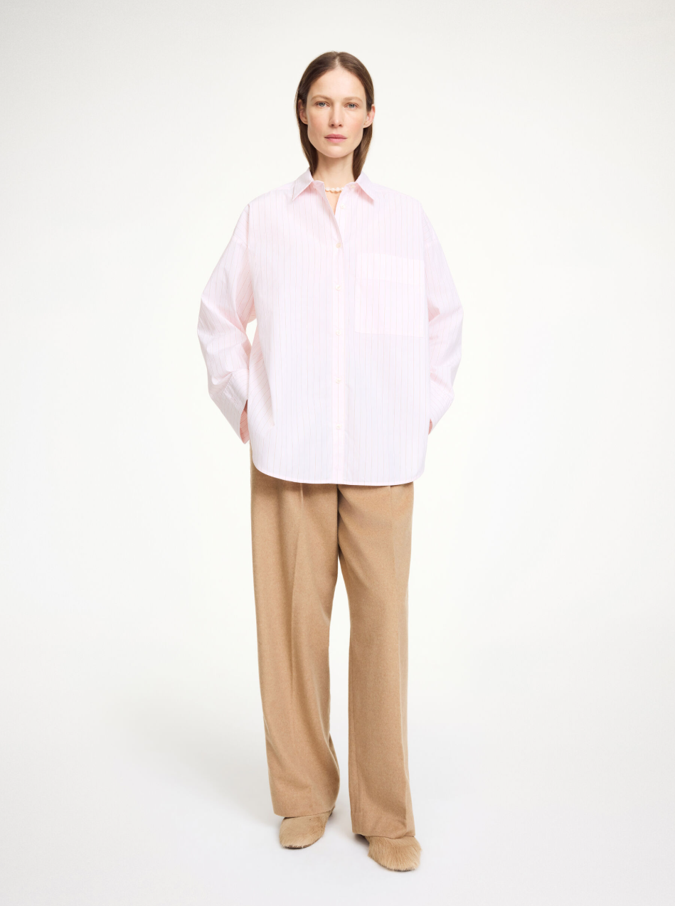 Derris Shirt - Chalk Pink Stripe