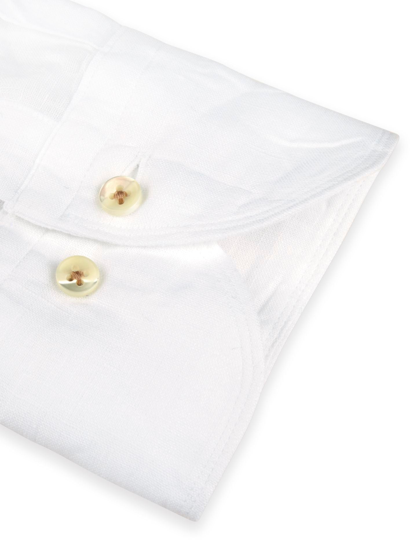 Regular White Linen Casual Shirt