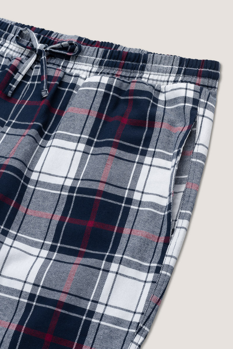 Pj Pant Cream plaid