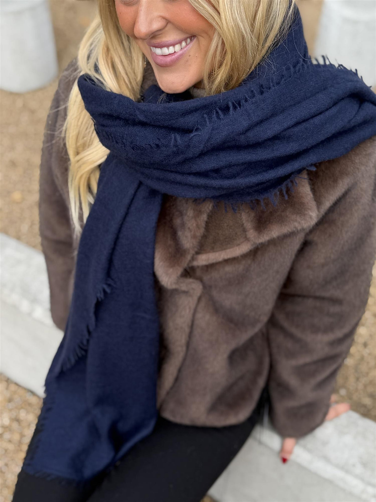 622502 Schal Navy