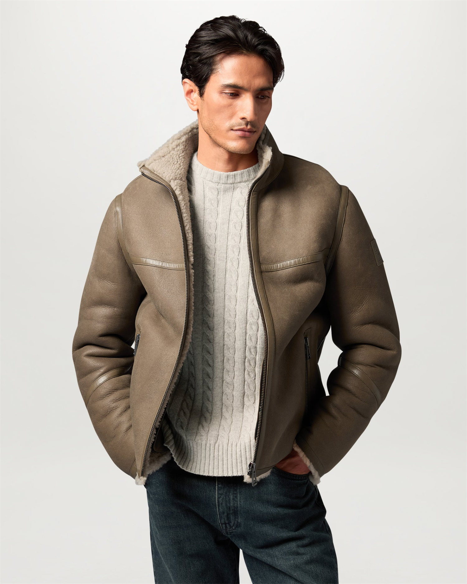 Westport Crew Neck Pale Stone