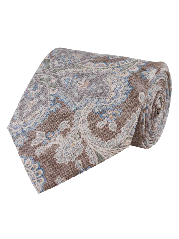 Brown Silk Tie