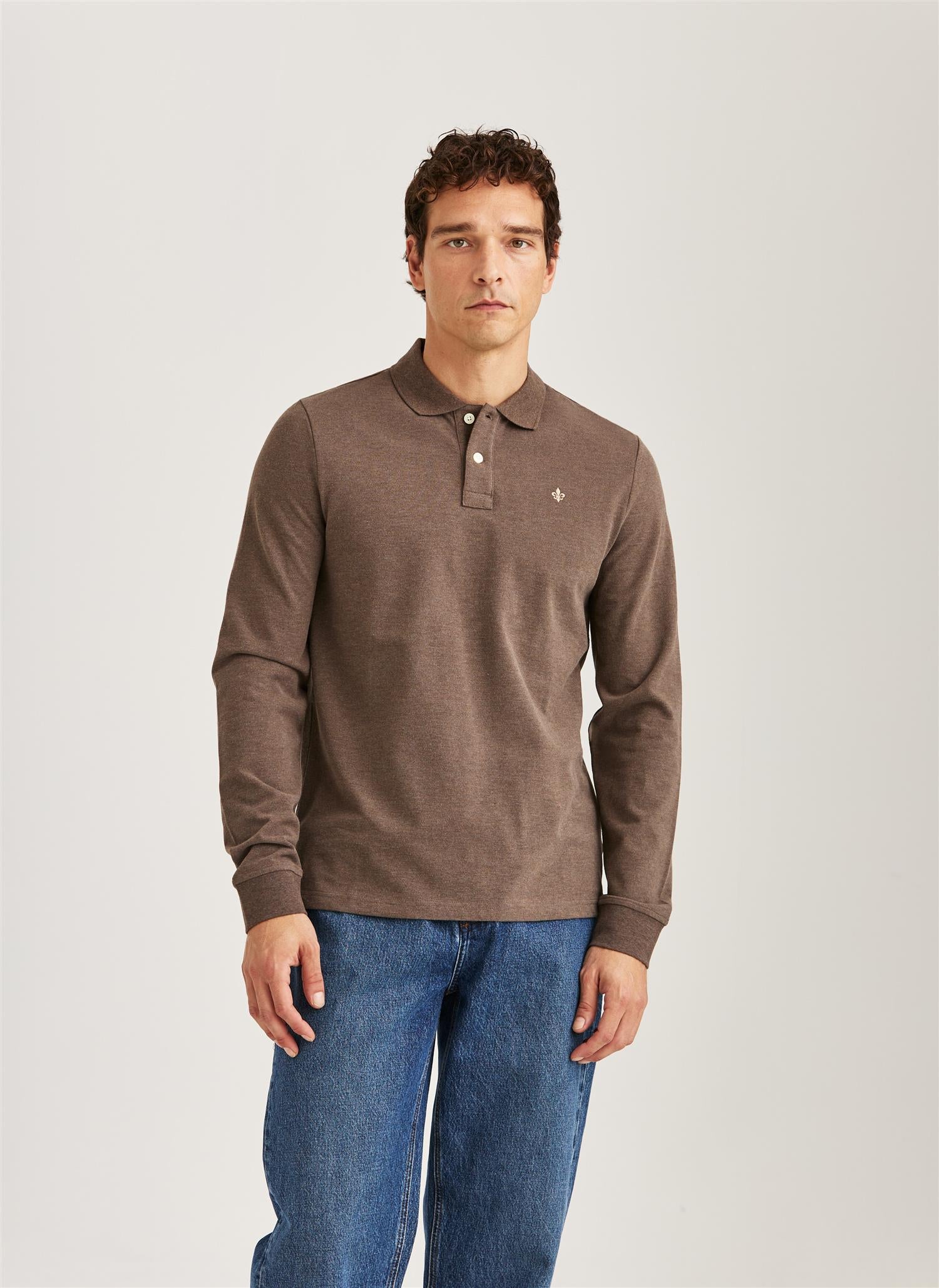 Camden LS Polo Brown