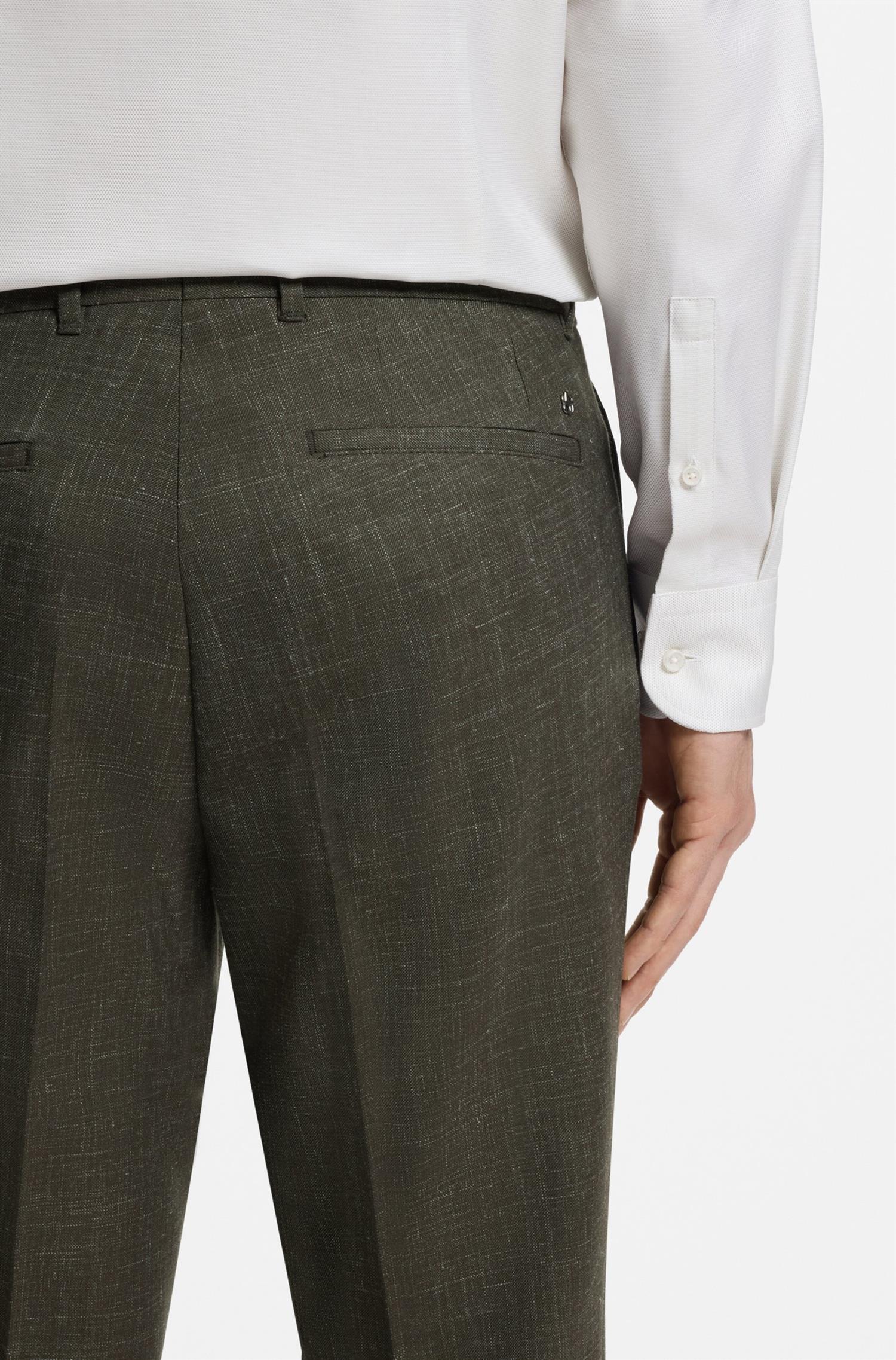 C-Genius Trouser In Virgin Wool And Linen
