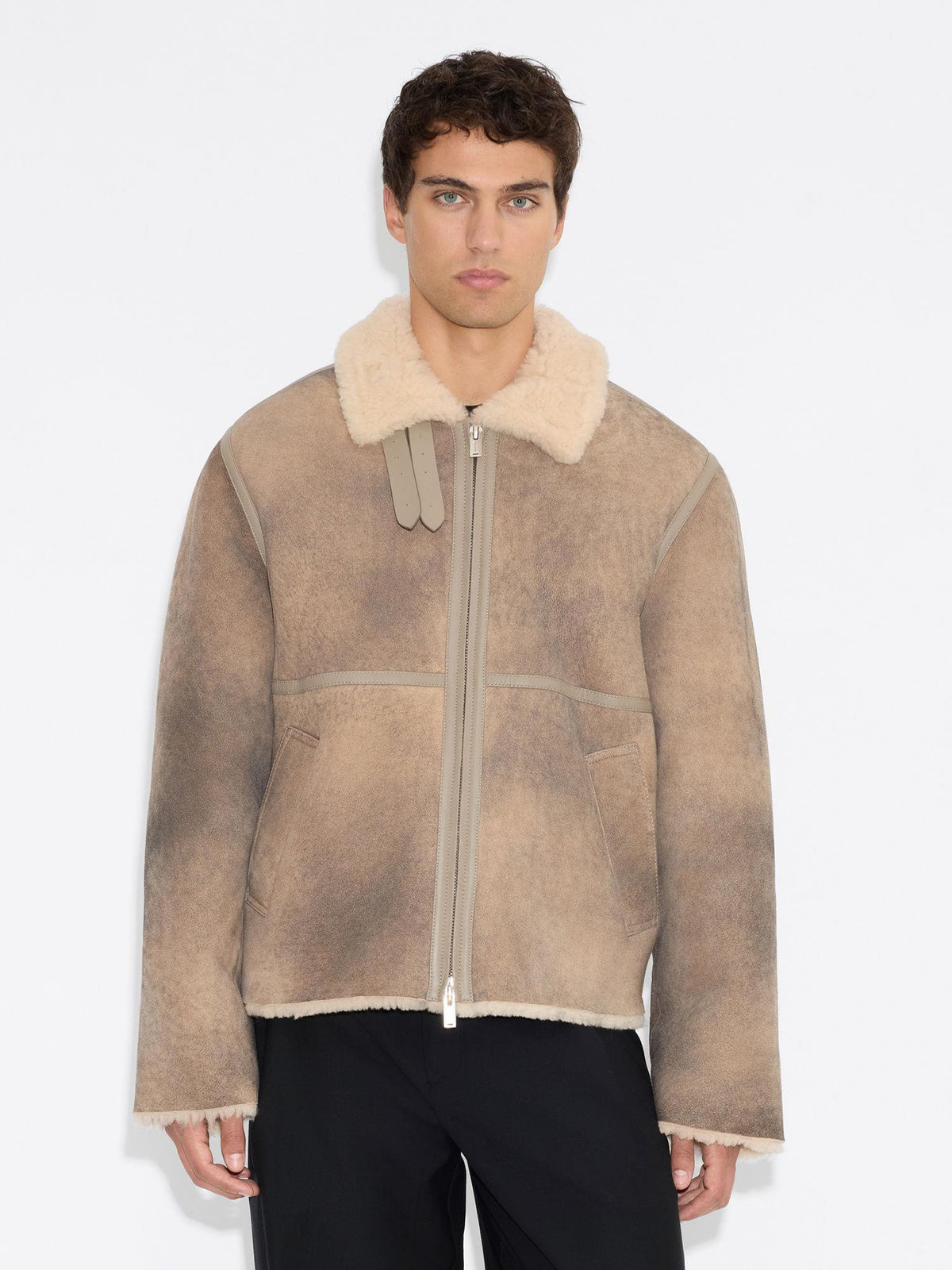 Luka Shearling  Jacket Taupe