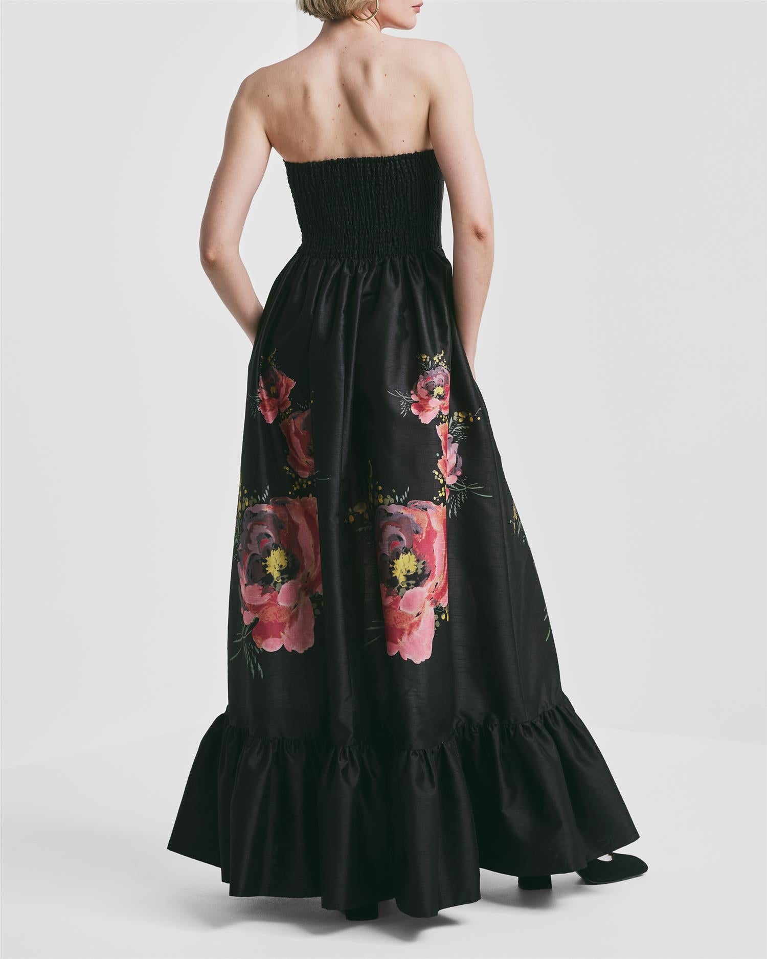 Taffeta Bandeau Dress PS26 Golden Poppy