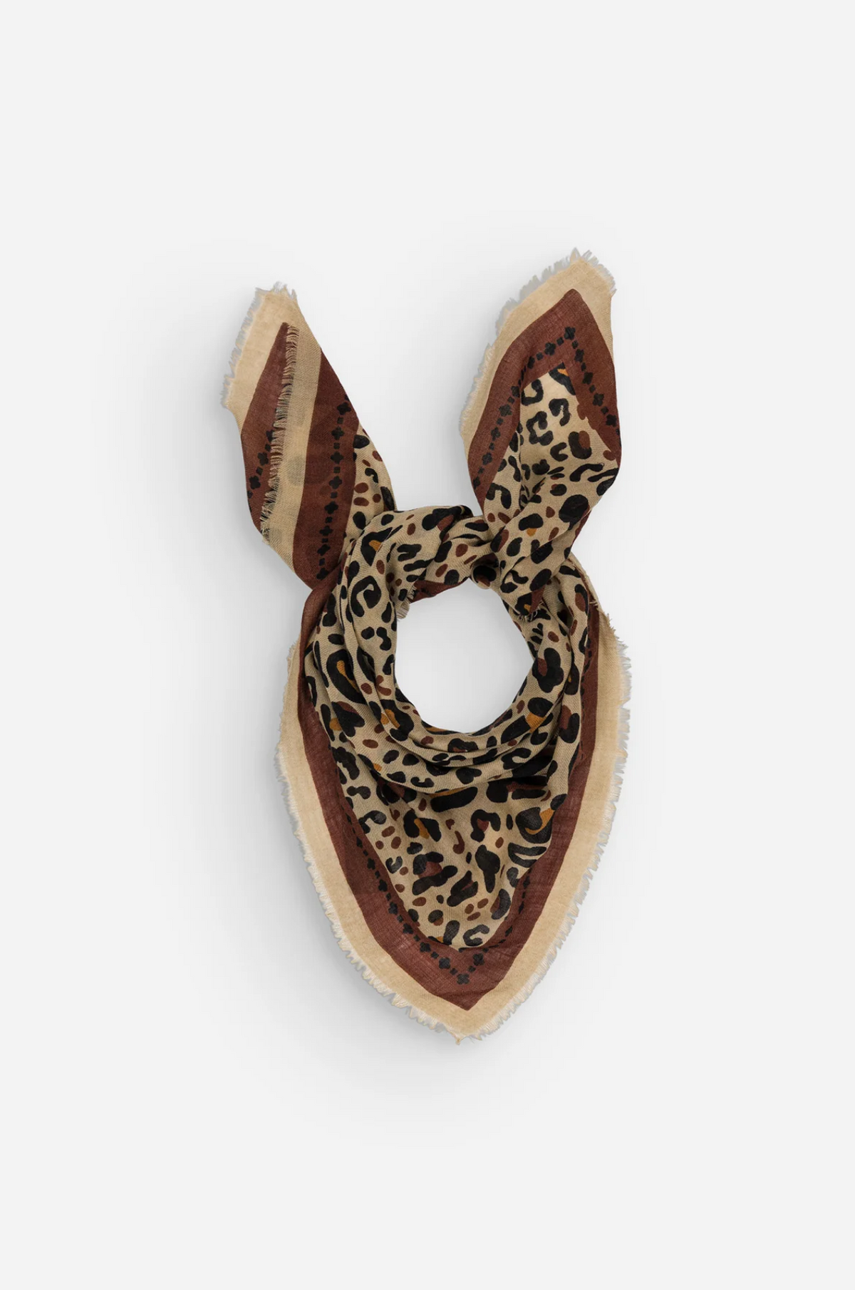 Scarf Leo Beige Chocolate