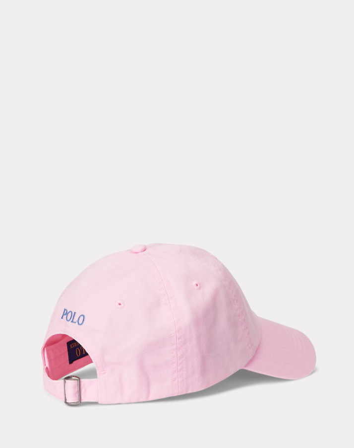 The Iconic Cotton chino ball cap pink