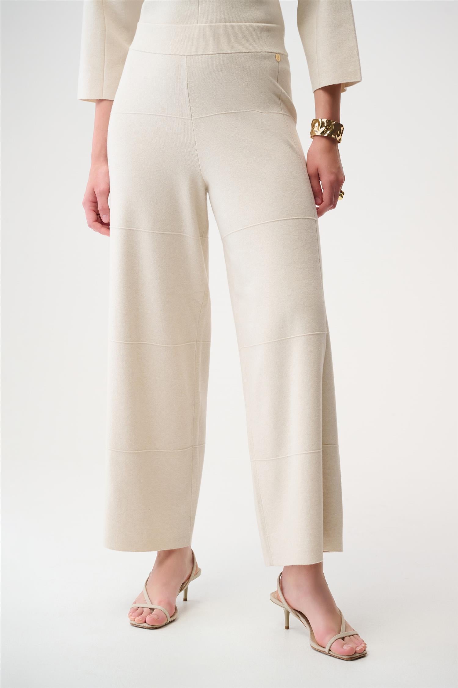 Brushed Viscose Culotte Pants Birch  Melnage