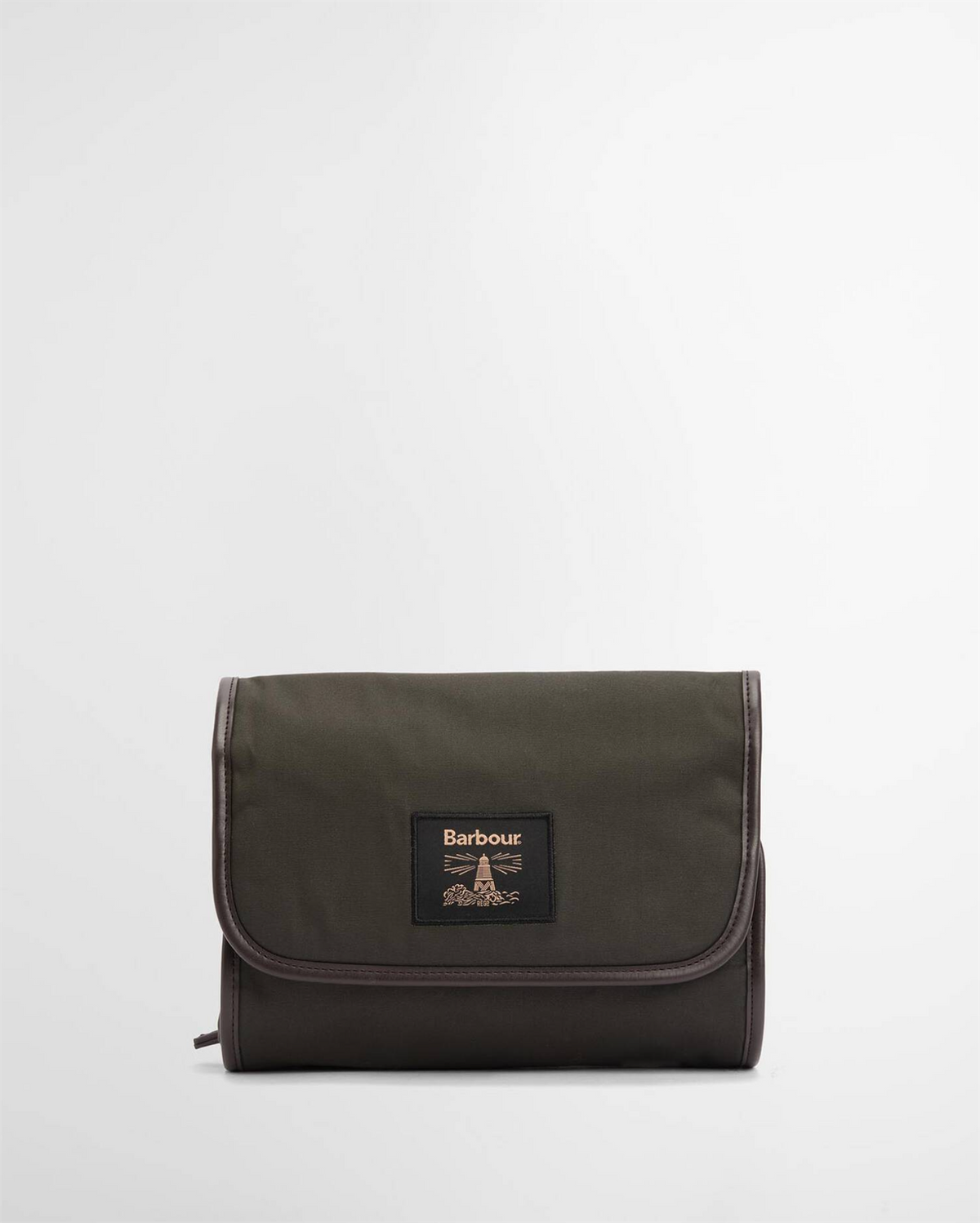 Tartan Hanging Washbag Olive Beacon