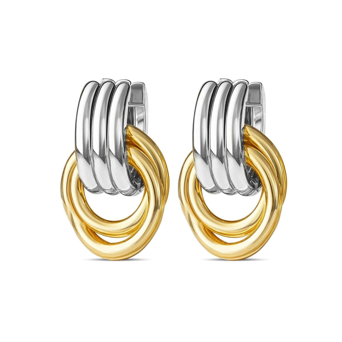 Nea - Duo Hoop Earrings Stainless Steel