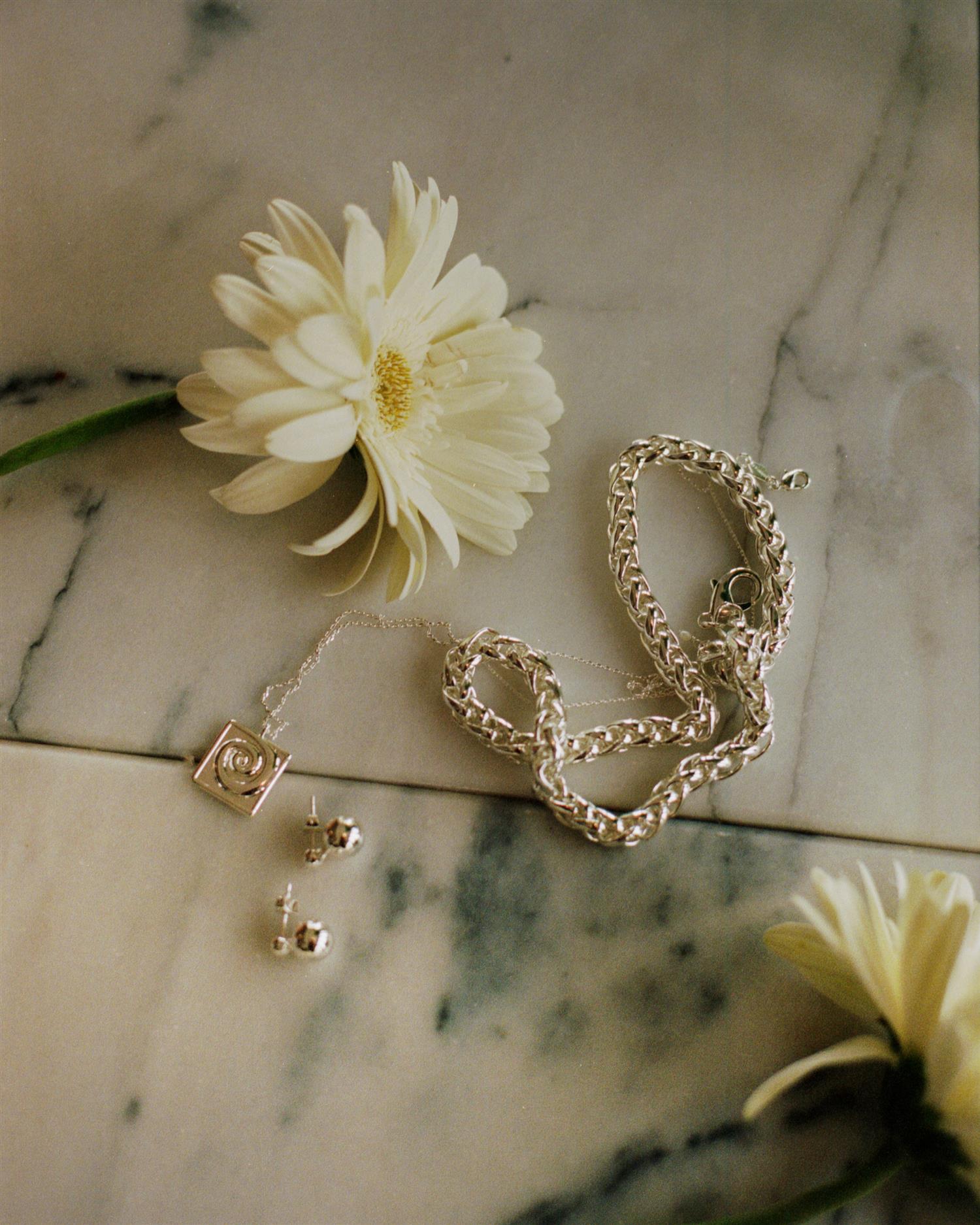 Drop of Silver Earring-silver