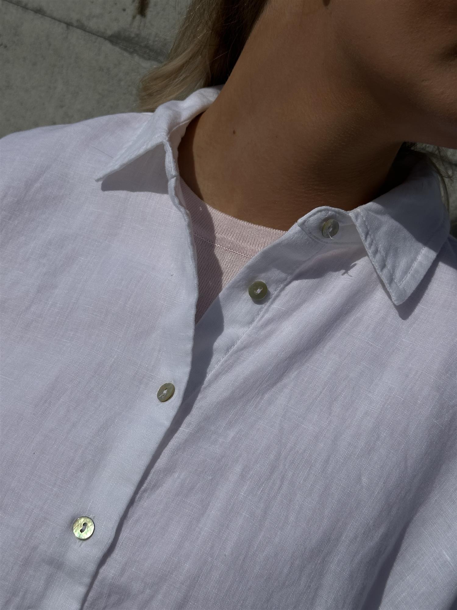Pernille Linen Shirt White