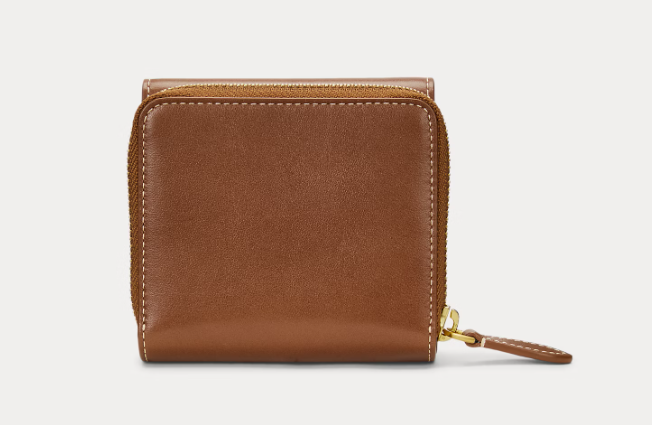 Polo ID Leather Compact Wallet Cuoio