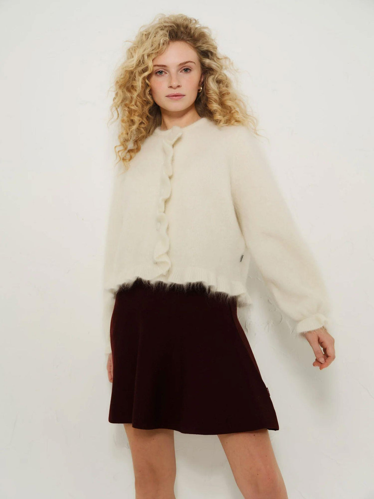 Ana Chunky Cardigan Bright White