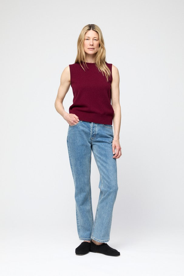 Classic Wool Tank Burgundy