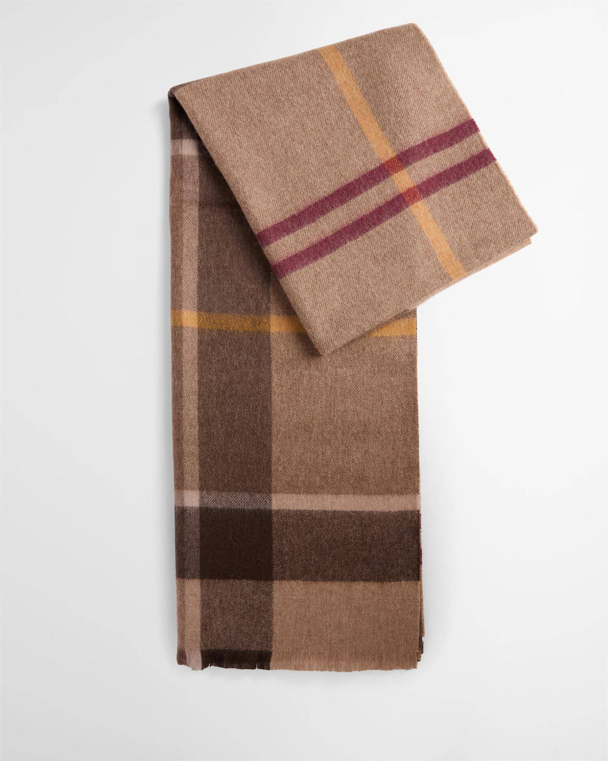 Rosefield Tartan Scarf Muted