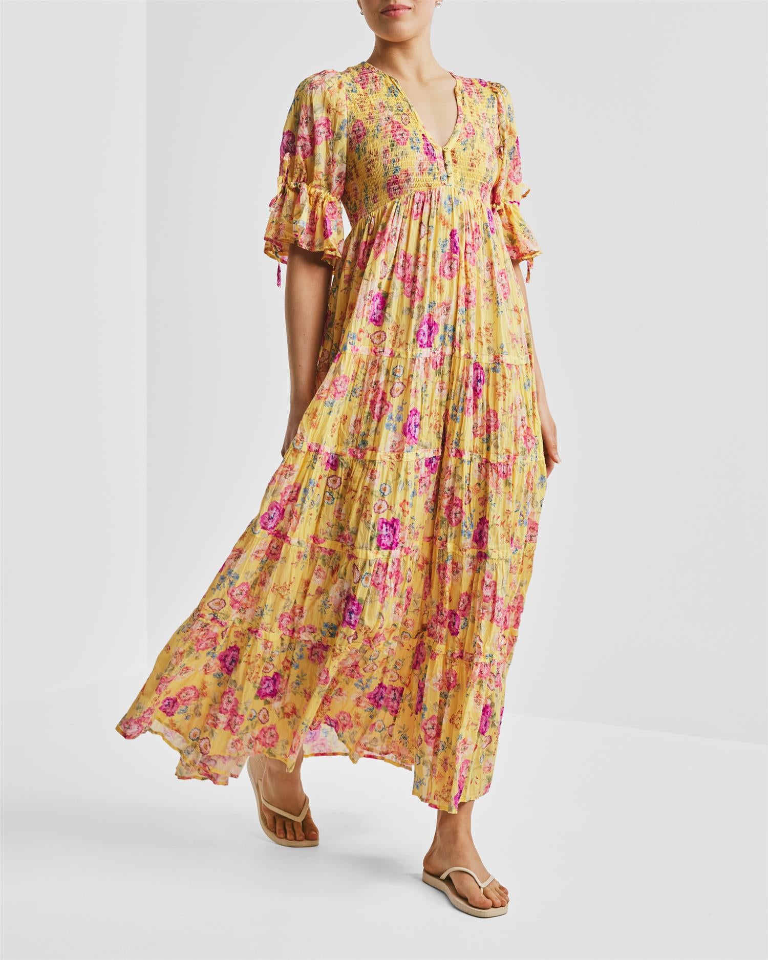 Twisted Maxi Dress Daylight Blossom