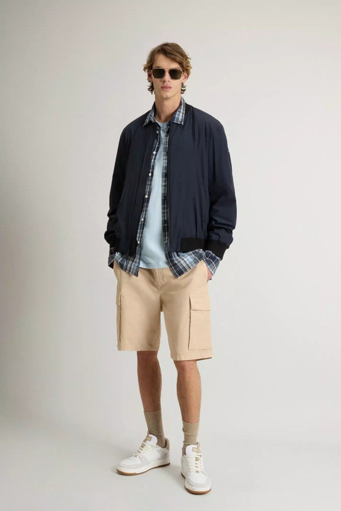 Bomber jacket melton blue