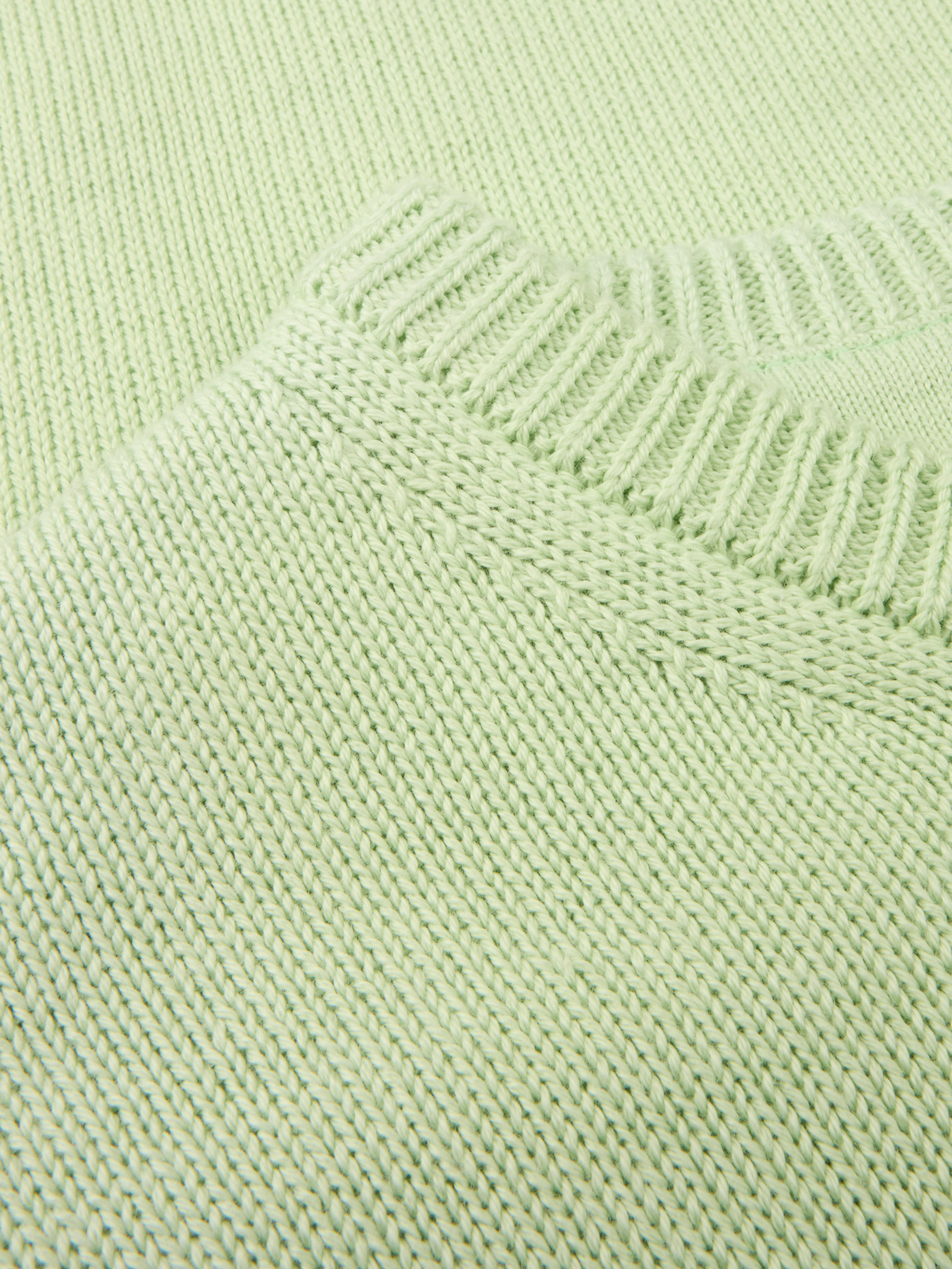 Light Green Crew Neck Sweater Organic Cotton