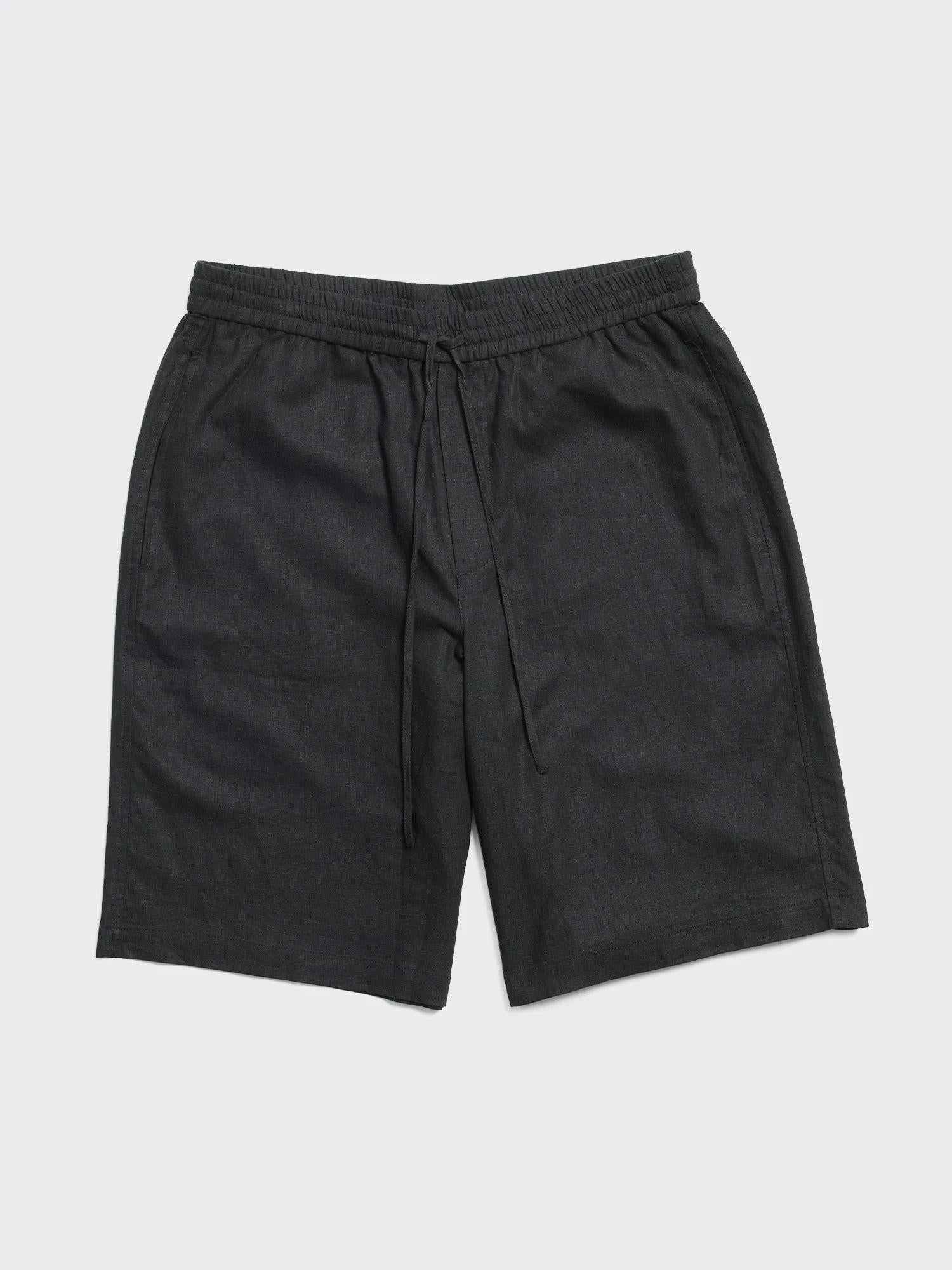 Lian Linen Shorts Black