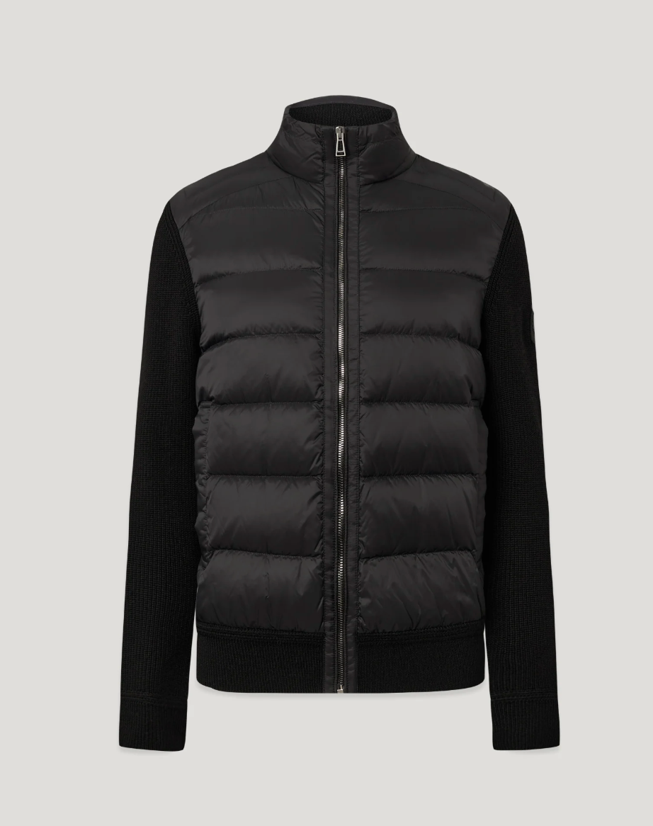 Compound Cardigan Down Black